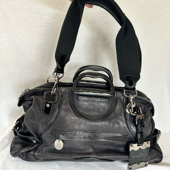 Tracy Reese Black Satchel Bag - Picture 2 of 15